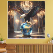 Toile L'Aigle a Atterri I (Insitu(Salon))