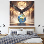 Toile L'aigle a atterri IV (Insitu(Chambre))