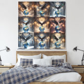 Toile L'Aigle a Atterri IX (Insitu(Chambre))