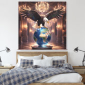 Toile L'Aigle a Atterri V (Insitu(Chambre))