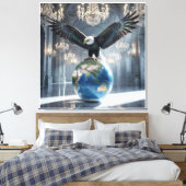 Toile L'Aigle a Atterri VI (Insitu(Chambre))