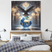 Toile L'Aigle a Atterri VII (Insitu(Chambre))