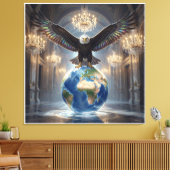Toile L'Aigle a Atterri VII (Insitu(Salon))