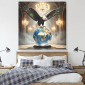 Toile L'Aigle a Atterri VIII (Insitu(Chambre))