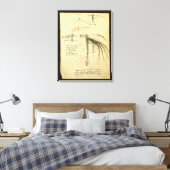 Toile L'aile de Léonard de Vinci sur la machine volante (Insitu(Chambre))