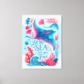Toile Laissez la mer vous libérer (Recto)