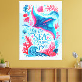 Toile Laissez la mer vous libérer (Insitu(Salon))