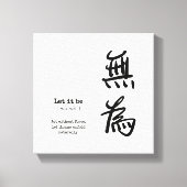 Toile Laissez-Le Être Imprimé En Toile, Simple Art Mur (Recto)