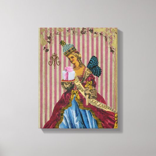 Toile Laissez-les manger des options de taille et de sty (Recto)