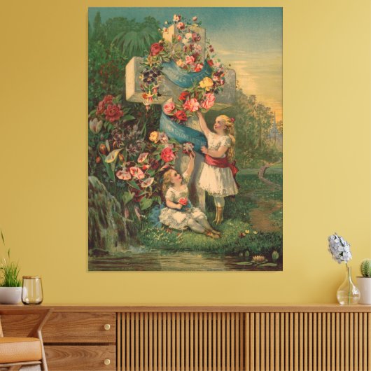 Toile Laissez les petits enfants venir à moi (Insitu(Salon))