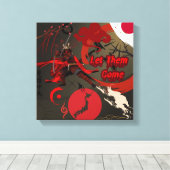 Toile Laissez-Les Venir, Japonais Samurai Warrior (Insitu (Plancher de Bois))