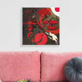 Toile Laissez-Les Venir, Japonais Samurai Warrior (Insitu(Salon))