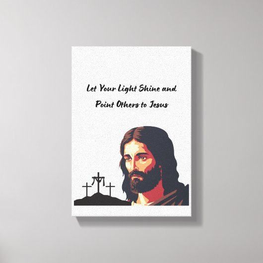 Toile Laissez votre lumière briller (Recto)