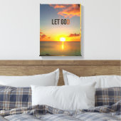 Toile Laissons Dieu Sunset Canvas (Insitu(Chambre))
