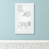 Toile Laissons le Rumpus sauvage commencer (Insitu (Plancher de Bois))