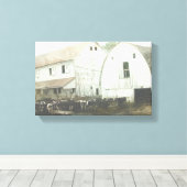 Toile Lait Amish noir et blanc (Insitu (Plancher de Bois))