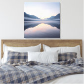 Toile Lake and Mountain Scenic Landscape Wall Art (Insitu(Chambre))