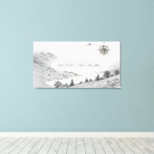 Toile Lake District England Trails Ink Sketch Wall Art (Insitu (Plancher de Bois))