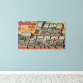 Toile Lake George, New York - Scènes à grandes lettres (Insitu (Plancher de Bois))