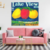 Toile Lake View Apple Étiquette - Watsonville, CA (Insitu(Salon))
