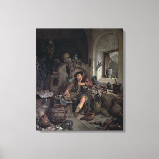 Toile L'alchimiste, 1663 (Recto)