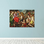 Toile L'alimentation des cinq mille (Insitu (Plancher de Bois))