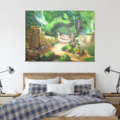 Toile L'allée dorée des souvenirs (Insitu(Chambre))