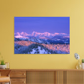 Toile L'alpenglow frappe les sommets du Glacier (Insitu(Salon))