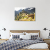 Toile Lamas et un regard sur Machu Picchu, (Insitu(Chambre))