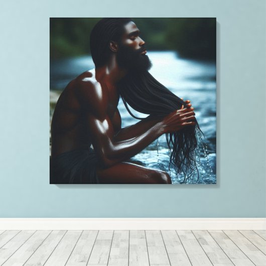 Toile L'âme de la rivière (Insitu (Plancher de Bois))