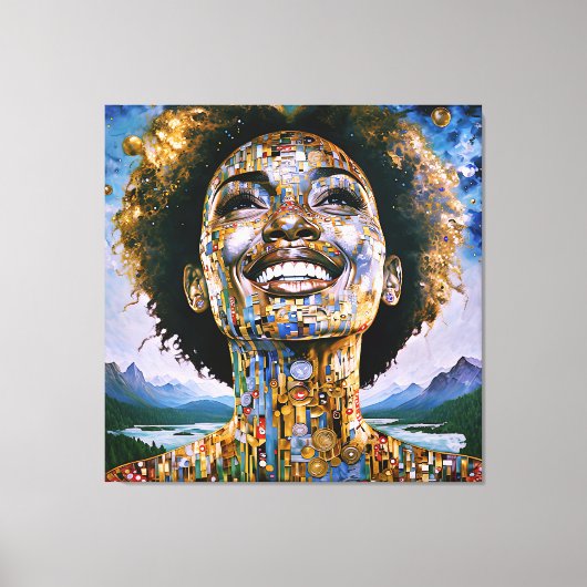 Toile "L'âme d'or, le ciel infini" (Recto)