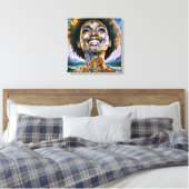 Toile "L'âme d'or, le ciel infini" (Insitu(Chambre))