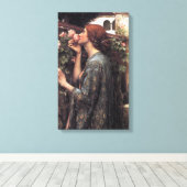 Toile L'âme du Rose (par John William Waterhouse) (Insitu (Plancher de Bois))