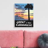 Toile Lamentations 3:22-23 Sunset Photo Canvas (Insitu(Salon))