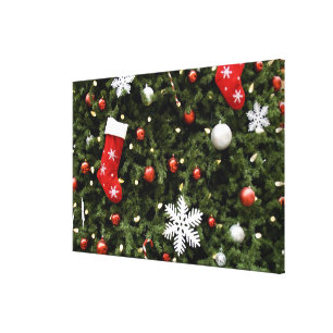 Toile L'Amérique du Nord. Décorations de Noël sur