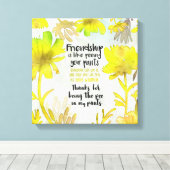 Toile L'Amitié, C'Est Comme Peindre Ton Pantalon (Insitu (Plancher de Bois))