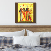 Toile L'amitié égyptienne Papyrus (Insitu(Chambre))