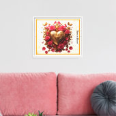 Toile "L'amour brille" (Insitu(Salon))