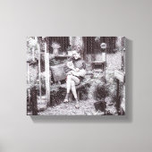 Toile "L'amour dans ses mains chat (Recto)