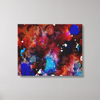 Toile L'amour de l'encre bleue