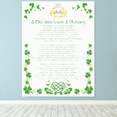 Toile L'amour des mères irlandaises est une bénédiction (Insitu (Plancher de Bois))