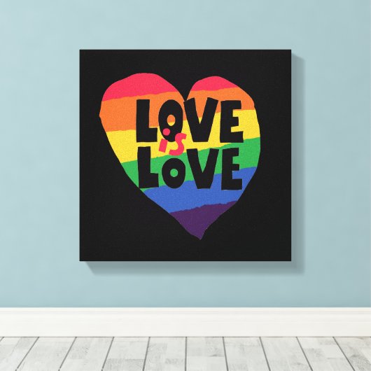 Toile L'amour est l'amour (Insitu (Plancher de Bois))