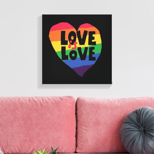 Toile L'amour est l'amour (Insitu(Salon))