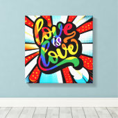 Toile L'amour est l'amour (Insitu (Plancher de Bois))