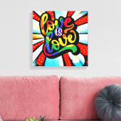 Toile L'amour est l'amour (Insitu(Salon))