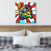 Toile L'amour est l'amour (Insitu(Chambre))