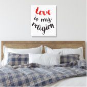 Toile L'amour est ma religion (Insitu(Chambre))