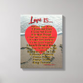 Toile L'amour est patient - 1 Corinthiens 13 Mariage (Recto)