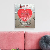 Toile L'amour est patient - 1 Corinthiens 13 Mariage (Insitu(Salon))
