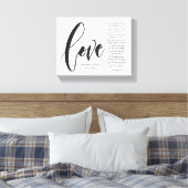 Toile L'amour est patient, l'amour est gentil, le script (Insitu(Chambre))